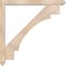 Ekena Millwork Merced Arts and Crafts Smooth Bracket w/ Offset Brace, Douglas Fir, 5 1/2"W x 48"D x 48"H BKT0604X48X48MRC03SDF - alternate 2